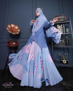 (9) ELDENA RELIGI SERIES Baju Gamis Syari FS Religi Series Blossom Couple Family. Nazra Sha