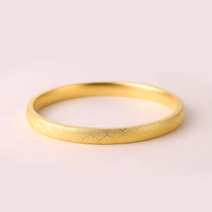 Chow Sang Sang 周生生 999.9 24K Pure Gold  Bangle Bracelet for Women (07 Wrist size 14.5-15.5cm) 95493K Price-by-Weight Approx. 28g Gold