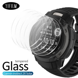 9H Tempered Glass Film for Garmin Instinct 2X Solar Screen Protector Tempered Glass HD Anti-Scratch Protective Film Accessories
