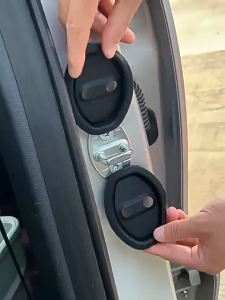 4pcs Universal Car Door Closing Shockproof Silicone Cushion Mute Shock Absorber Protective Covers Car Door Latch Accessories