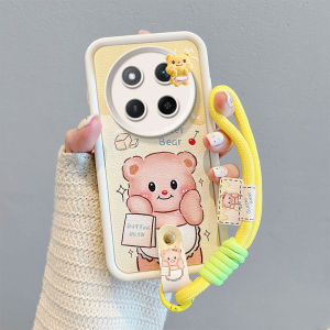 New Casing Honor X9b X9C Smart X5 Plus 5G Phone Case Leather Design Cute Cartoon Kuromi Capybara Crayon Shin-chan Lens Protection with Lanyard Silicone Soft Cover