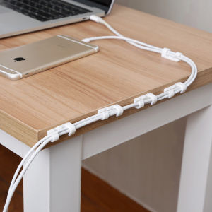 KANGBAN ที่เก็บสายเคเบิลข้อมูล ที่เก็บสายไฟ จัดระเบียบ คลิปล๊อคสายไฟ ตัวยึดสายไฟ คลิปใส 16ชิ้น/20ชิ้น Transparent Clip พร้อมส่ง