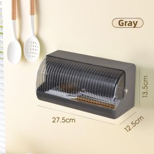 ZHIZHOU | Wall Mounted Covered Drainable Utensil Organizer
