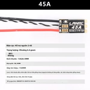 LANRC | Điều Tốc (ESC) 35A/45A BLHeli_S Tích Hợp LED RGB Hỗ Trợ 2-6S
