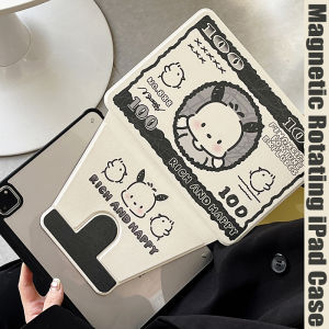 CrashStar 360° Rotating Stand Cute Cartoon Flip Leather Shockproof Tablet Case For iPad Mini 6 iPad 9.7 5th 6th Air 3 4 5 iPad Air 13 inch 11 2025 10.2 7th 8th 9th 10th Gen iPad Pro 11 12.9 inch 2022 2021 2020 Hard iPad Casing Cover With Rotatable Holder