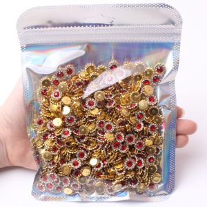 ดอกกุหลาบดวงอาทิตย์ แหวนรูปวงกลม 2 ชั้น แหวนเพชร รูปดอกไม้ วัสดุทำเครื่องประดับ DIY ชิ้นส่วนอุปกรณ์ทำเครื่องประดับ DIY