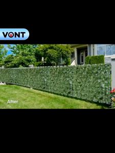 VONT Artificial Fence Leaves Screening Roll UV Protected Privacy Hedging Wall Landscaping Garden Fence Balcony Screen