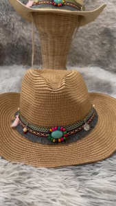 หมวกคาวบอยย้อนยุค มีสายคล้อง ดีไซน์ Premium American Style พร้อมสายคาดคลาสิค 05-X16B