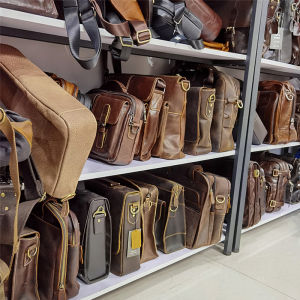 Leather Mens Crossbody Bag Shoulder Single Bag Special Handbag Casual Style Polyester Lining Zipper Closure Soft Handle