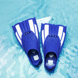 Professional Swimming Training Short Fins Comfort Non-Slip Adjustable Silicone Reaststroke Free Snorkeling Water Sports Beach