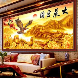 5D Diamond Painting Full Drill Large Scale Living Room Landscape Cross Stitch Tile Stone New 2024 Version Big Show Great Plan