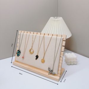 Creative Solid Wooden Necklace Frame Fashion Jewelry Display Frame Pendant Support Jewelry Display Props