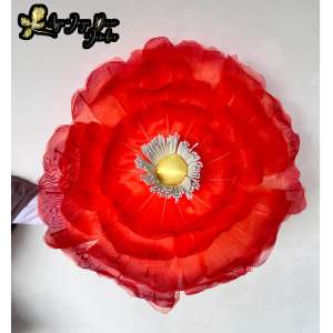 Bunga Peony Giant Flower Bunga Hiasan Kain Organdi Model Bunga Peony Dekorasi Pelaminan diameter 65cm