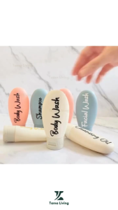 TAMA LIVING Kyra Blue Botol Refill Sabun 60 ml Travelsize Botol Sabun Travelling Botol Refill Travel