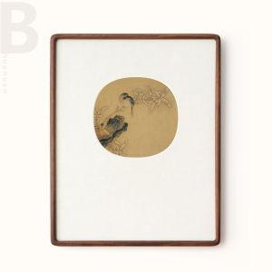 New Chinese Style Watercolor Four-Panel Bedroom Decorative Painting Ancient Feng Shui Zen Aesthetic Classical Bird And Flower