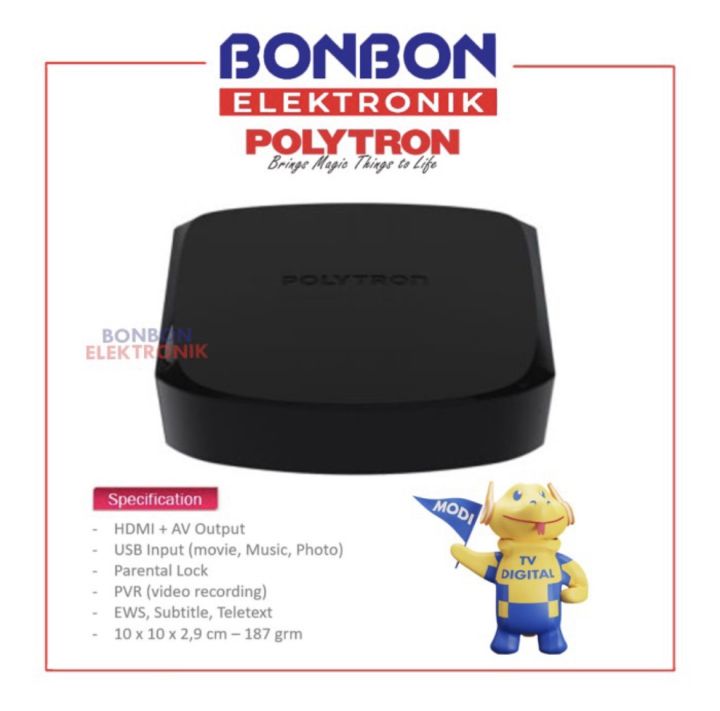 Polytron Set Top Box PDV-700T2 Receiver TV Digital DVB-T2 | Lazada ...