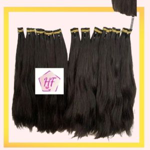 Kualitas STANDAR Hair Extension Rambut Sambung Asli 60CM isi 20 Helai - 100 HELAI