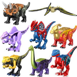 Jurassic Building Blocks ไดโนเสาร์ World Fierce Tyrannosaurus Rex Indominus Rex ชุดอาคารบล็อก Velociraptor ของเล่นของขวัญ