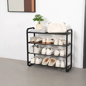 Multi-layer Shoe Rack Outdoor Thick Steel PP Shoe Organizer Storage Shelf Easy Assembly Space Saving Shoe Cabinet for Home Entryway Patio