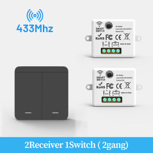 SIXWGH | Wireless Switch RF 433Mhz Remote Controller for Home Automation LED Switch - Easy to Install
