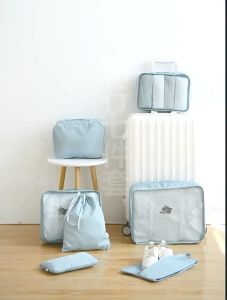 【READY STOCK】7 in 1 Set Travel Organizer Bag / Packing Clothes / Storage Organizer Bag / Bag Pouch / Multiple Size