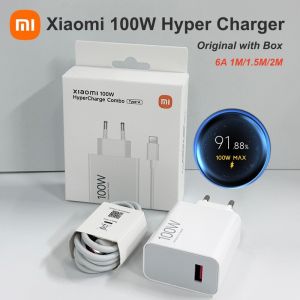 Xiaomi | Original Xiaomi Poco F8 X8 Pro F8 Ultra 100W Charger Turbo Fast Charge EU Adapter Type C Cable Xiaomi 17 Pro Ultra Redmi K90 K80