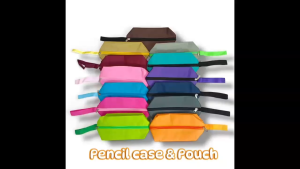 Lora Colourful Pouch with Card Slot Travel Case Beg Makeup Pen Pencil Holder Bag School Stationery Teachers Gift Bag