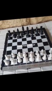 Papan Catur Lipat Plastik / Folding Chess Board Plastik Halus Ukuran Extra Large