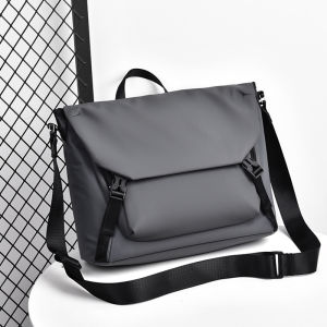 Casual Business Mens Backpack Commuter Mailbag A4 Document Bag Single Shoulder Student Crossbody Bookbag Oxford Cloth Material