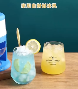 Manual Ice Crusher Portable Hand Crank Manual Ice Breaker Ice Shaver Machine
