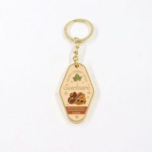 Taylor Swift Metal Keychain Gold Rush Lyric Domino Keychain Accessory Creative Gift Festival Supplies Celebrity Surroundings