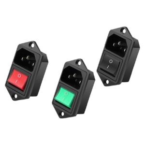 kuicc | Doubled AC Power Socket Three Core Plug with Light