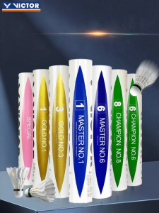 Victor | Competition Grade Badminton Shuttlecocks 12 Pack
