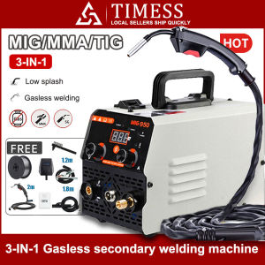 MIG/TIG/MMA-999 Gasless Inverter Welding Machine IGBT DC Inverter MIG MMA TIG ARC 3IN1 Mini Portable Welder HD Digital Display Portable Inverter Arc Welding Maching With Free Welding Machine Accessories Welding Tools