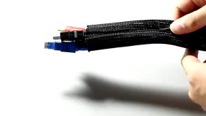 2M/5M Braided Split Cable Sleeve Expandable Cable Management Sleeve PET Wire Loom Protection Tube