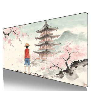Bandai | Tấm Lót Chuột One Piece Luffy Vẽ Mực Khổ Lớn XXL Thảm Bàn Chơi Game Chất Liệu Cao Su Phụ Kiện Chơi Game Anime Thảm Chuột