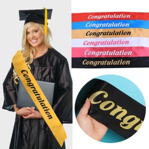 DADOMYD 1pc Multicolor Graduation Decoration Congratulation Sash Party Accessory Shoulder Strap Sash Belt Decoration