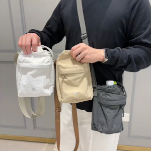 Jumpshot New nylon men women walking mobile phone bag water cup bag Students Water bottle bag small and lightweight Crossbody bag