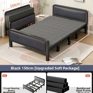 Home Easy Setup Double Iron Bed