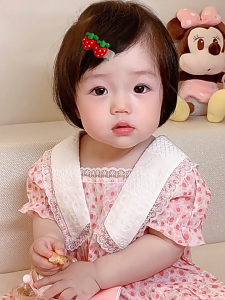 Korean Fashion Brown Baby Hair Clip Cute Children Hair Clip Hair Accessories