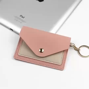 กระเป๋าสตางค์พกพากระเป๋าใส่เหรียญ กระเป๋าใส่บัตรฮิต มีหลายสีห้อยกุญแจได้ ดีไซน์สวย(GC-508)