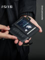 Ultra-Thin Cordura 1680D Ballistic Nylon License Card Holder Work ID Badge Lanyard Unisex Canvas Vertical Structure. 