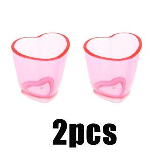 1-6pcs Heart Shaped Wine Glass Plastic Mini Wine Glass Kitchen Dining Bar Utensil For Party Valentines Day Christmas Decoration