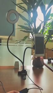 Ring Light LED Lampu Selfie Stand Tripod Terang Vlog Video Foto Livestream Konten Kreator