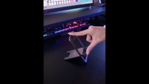 FANTASY E LIFE Original JSAUX Slim Foldable Aluminum Phone Stand Adjustable Phone Holder for Desk Portable Travel Holder Office Desk Accessories Compatible for iPhones Android Phones Tablets Ipads and Portable gaming consoles (ONLY STAND)