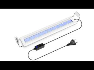 Aquarium LED Light for Plant Growth Aluminum Alloy Fish Tank Light with EU Plug 3 Color ModesEnergy Saving & Easy Installation