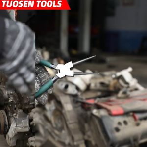 Hộp 4 chiếc Kìm mở phe trong phe ngoài Mũi cong mũi thẳng mũi đôi mũi đơn (kìm phanh) - Chính hãng Tuosen (Mẫu 7inch và 9inch)