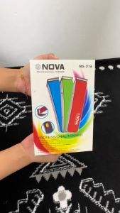 KEDAI REJEKI - Alat Cukur Kumis/Jenggot/Rambut Elektrik NOVA NS-216 - Alat Cukur Rambut/Kumis/Jenggot NOVA NS 216 Rechargable Charger