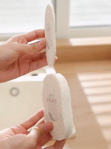 UTOOKII ชั้น ฟองน้ำทำความสะอาด ทำความสะอาดล้างจาน แบบสองด้าน หนาพิเศษ เช็ดคราบ แห้งไว