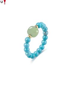 ajidou | Elastic Chinese Style Design Jade Ring